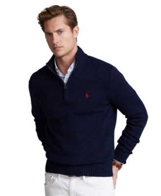 Men's Cotton Quarter-Zip Sweater