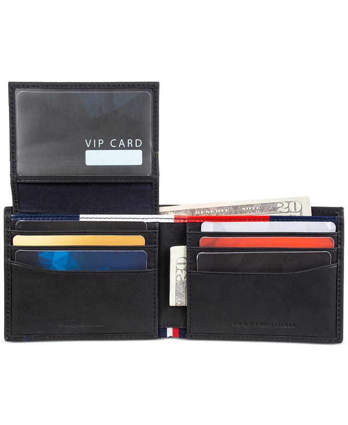 Tommy Hilfiger Men's RFID Bifold Wallet, Removable Pocketmate & Key Fob ...