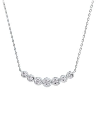 7 stone diamond necklace