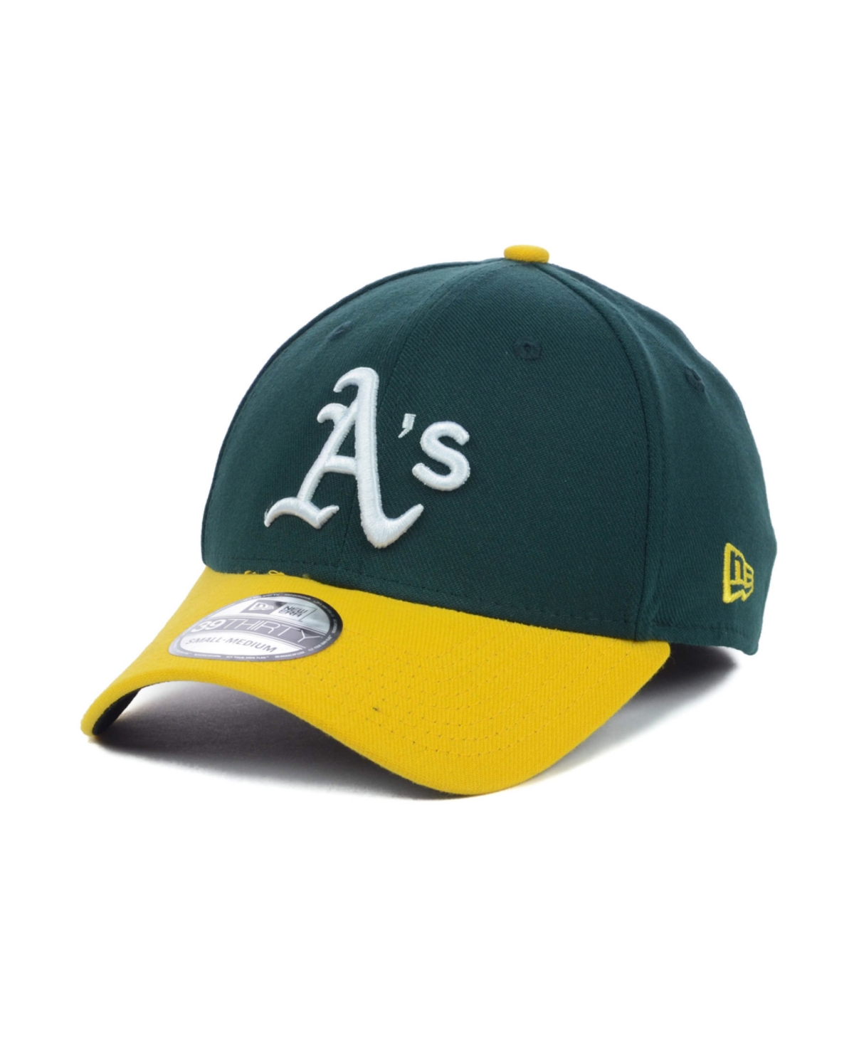 New Era Oakland Athletics Mlb Team Classic 39thirty Stretch-fitted Cap In Green,yellow