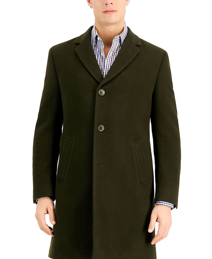 Nautica Men's Barge Classic Fit Wool/Cashmere Blend Solid Overcoat ...