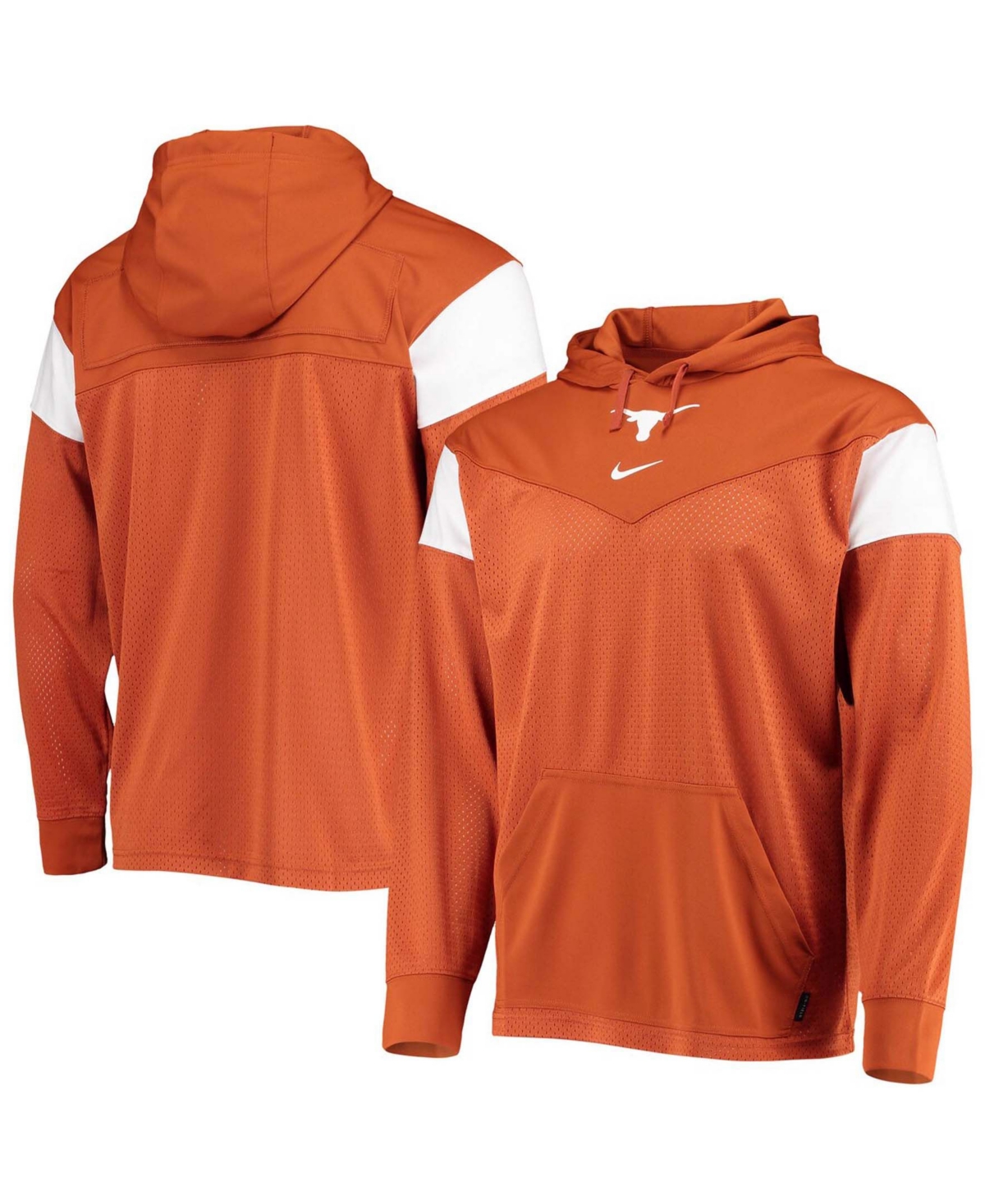 Men'sTexas Longhorns Sideline Jersey Pullover Hoodie - Texas Orange