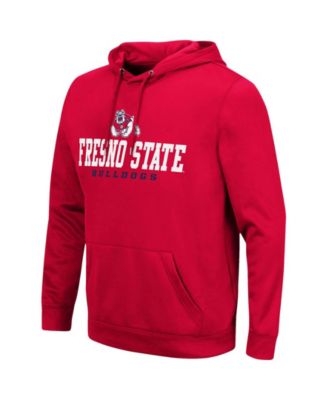 Men's Red Fresno State Bulldogs Lantern Pullover Hoodie
