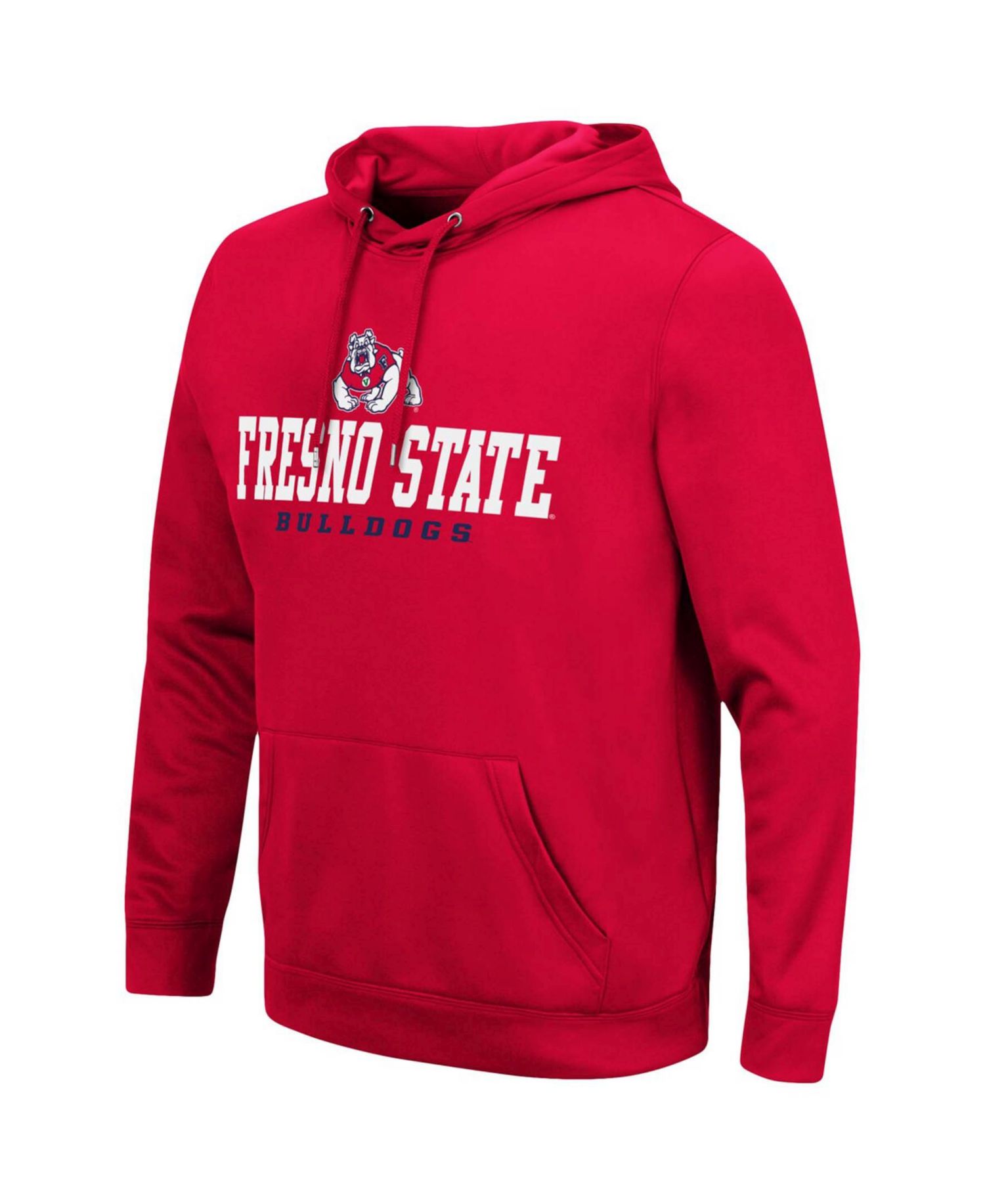 Men's Red Fresno State Bulldogs Lantern Pullover Hoodie