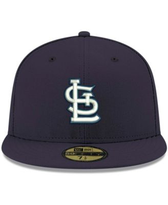 Men's Navy St. Louis Cardinals Logo White 59FIFTY Fitted Hat