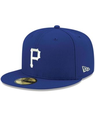 Men's Royal Pittsburgh Pirates Logo White 59FIFTY Fitted Hat