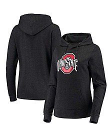 Women's Black Ohio State Buckeyes NOW Crossover Pullover Hoodie