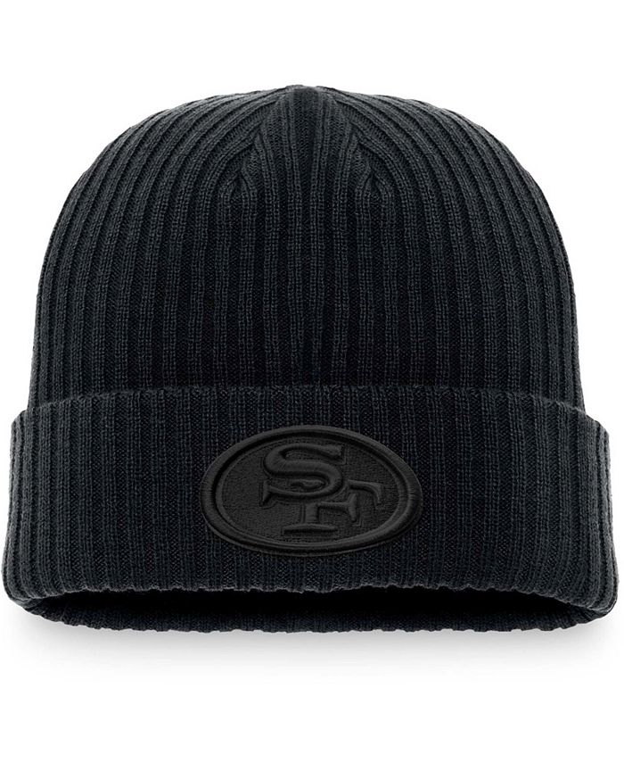 Fanatics Men's Black San Francisco 49Ers Tonal Cuffed Knit Hat - Macy's