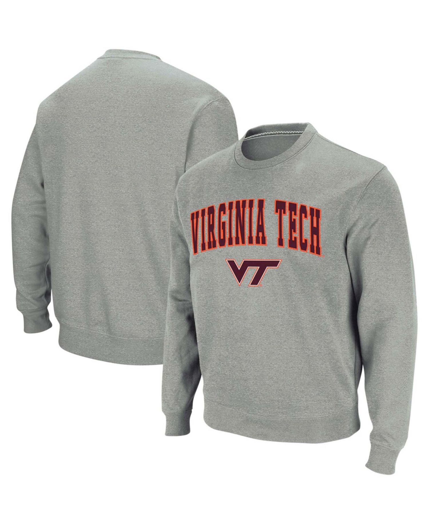 Men's Virginia Tech Hokies Arch and Logo Crew Neck Sweatshirt