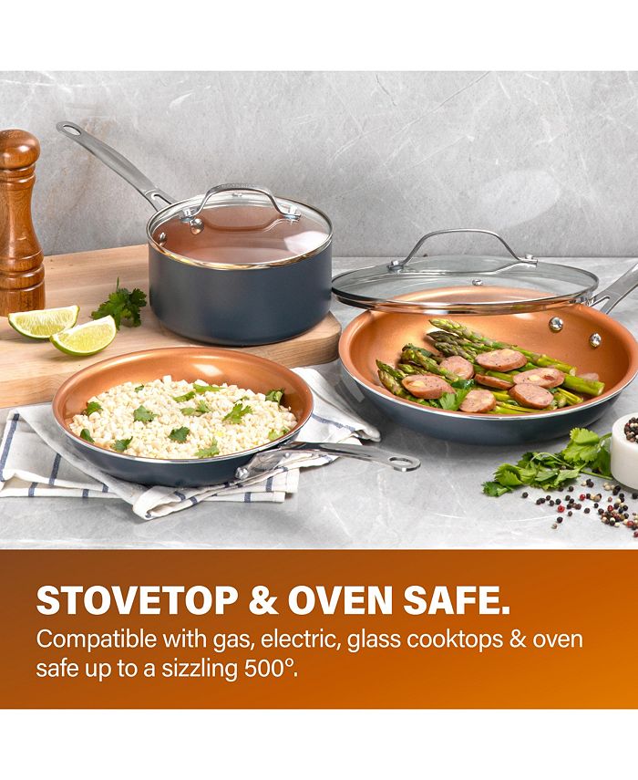 Gotham Steel CLOSEOUT! NonStick TiCeramic 10 Piece Round Cookware Set