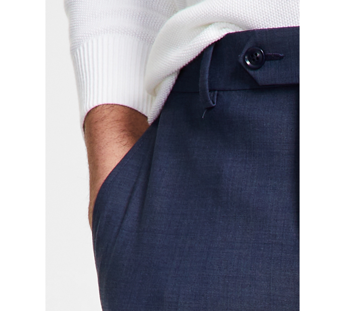 Bar Iii Men's Slim-Fit Wool-Blend Solid Suit Pants, Created for Macy's