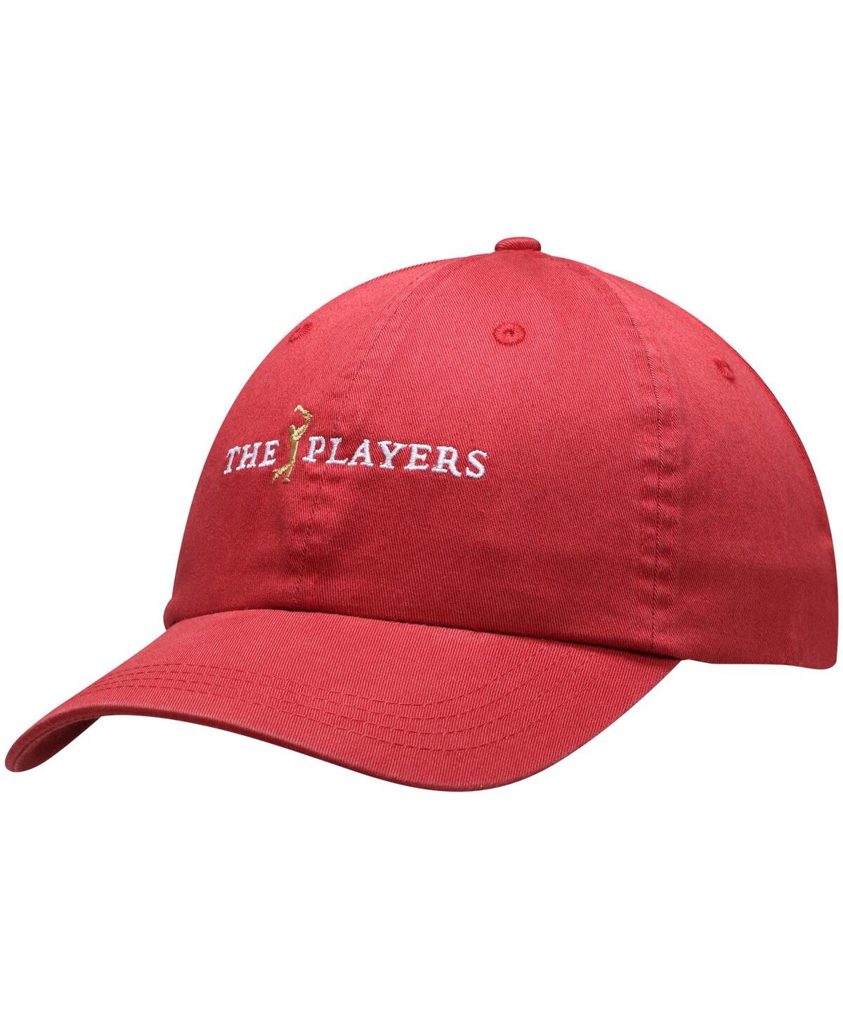 Men's Red The Players Newport Washed Adjustable Hat - Red