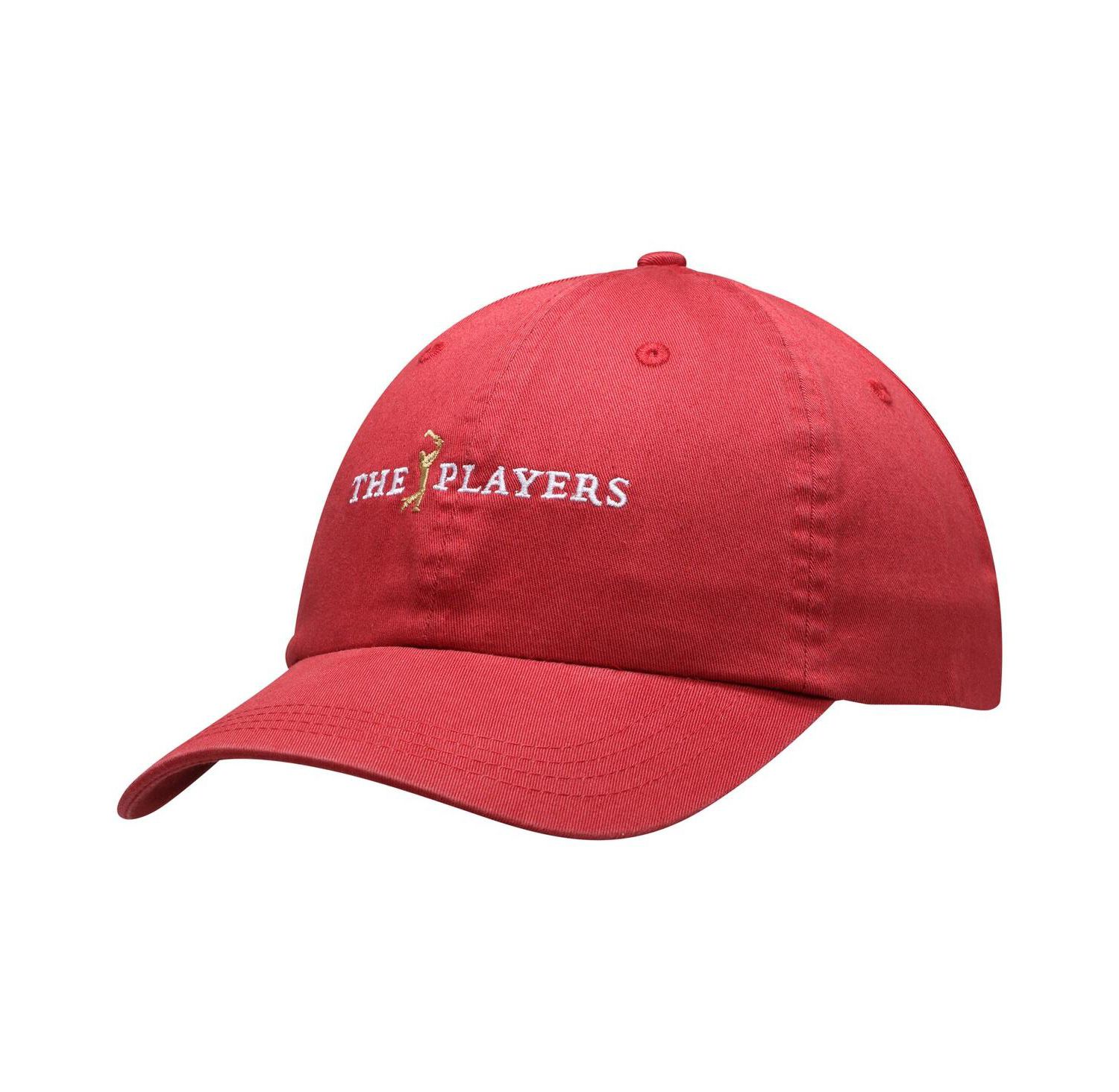 Men's Red THE PLAYERS Newport Washed Adjustable Hat