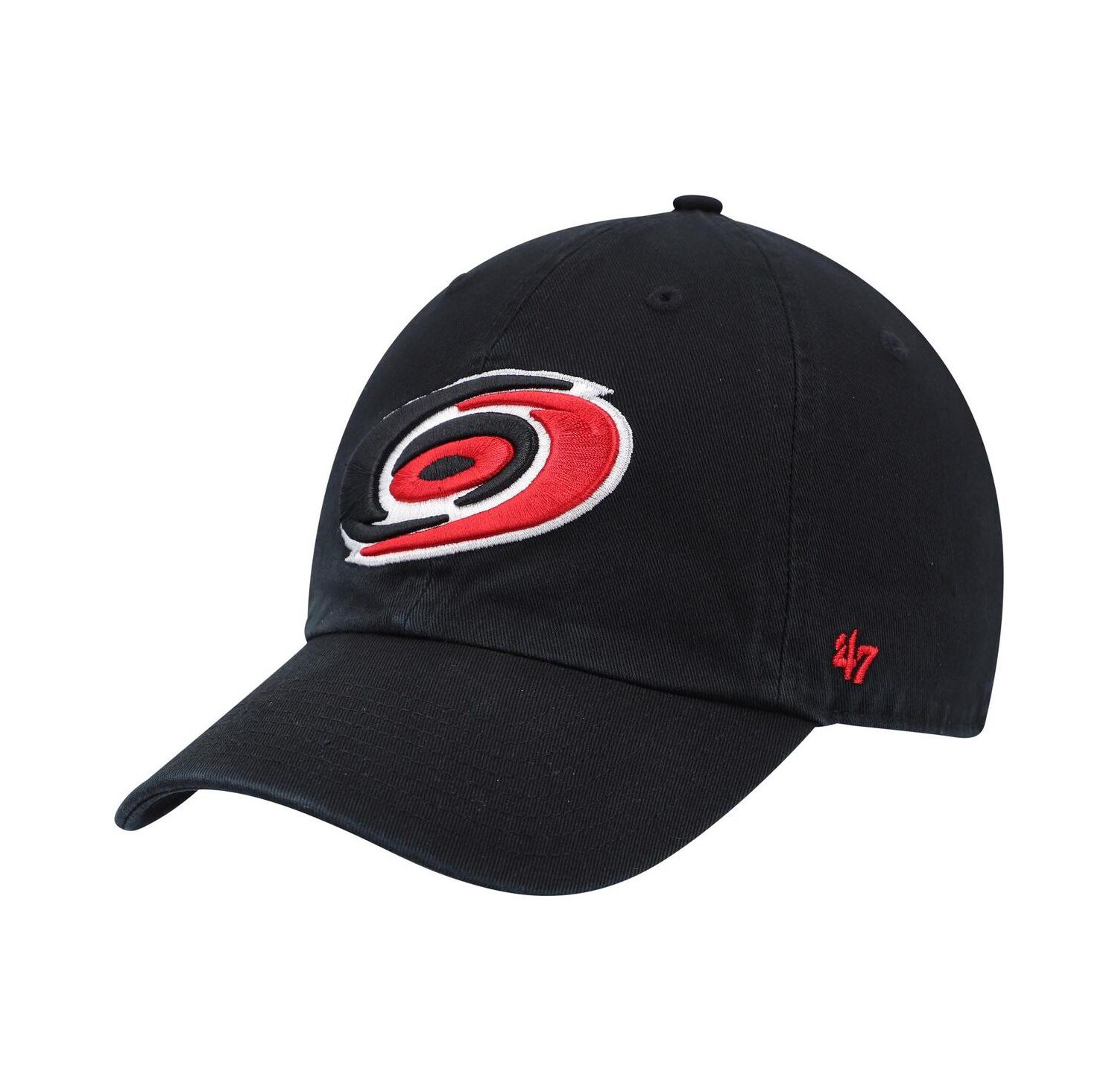 Men's Black Carolina Hurricanes Team Clean Up Adjustable Hat