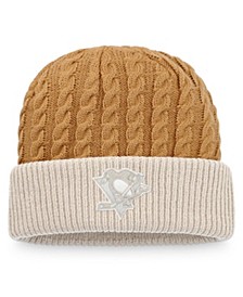 Men's Natural Pittsburgh Penguins Outdoor Play Cuffed Knit Hat