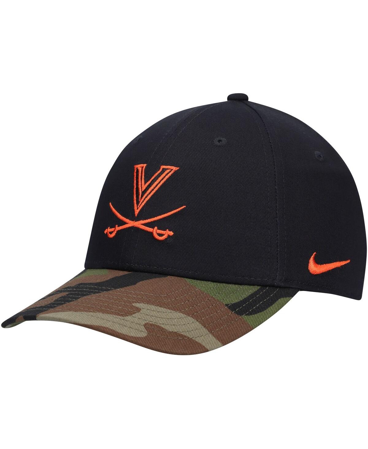 Men's Black, Camo Virginia Cavaliers Military Appreciation Legacy91 Adjustable Hat