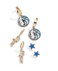 Dallas Mavericks Logo Earrings Set