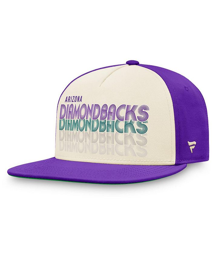 Fanatics Men's Cream and Purple Arizona Diamondbacks True Classic ...