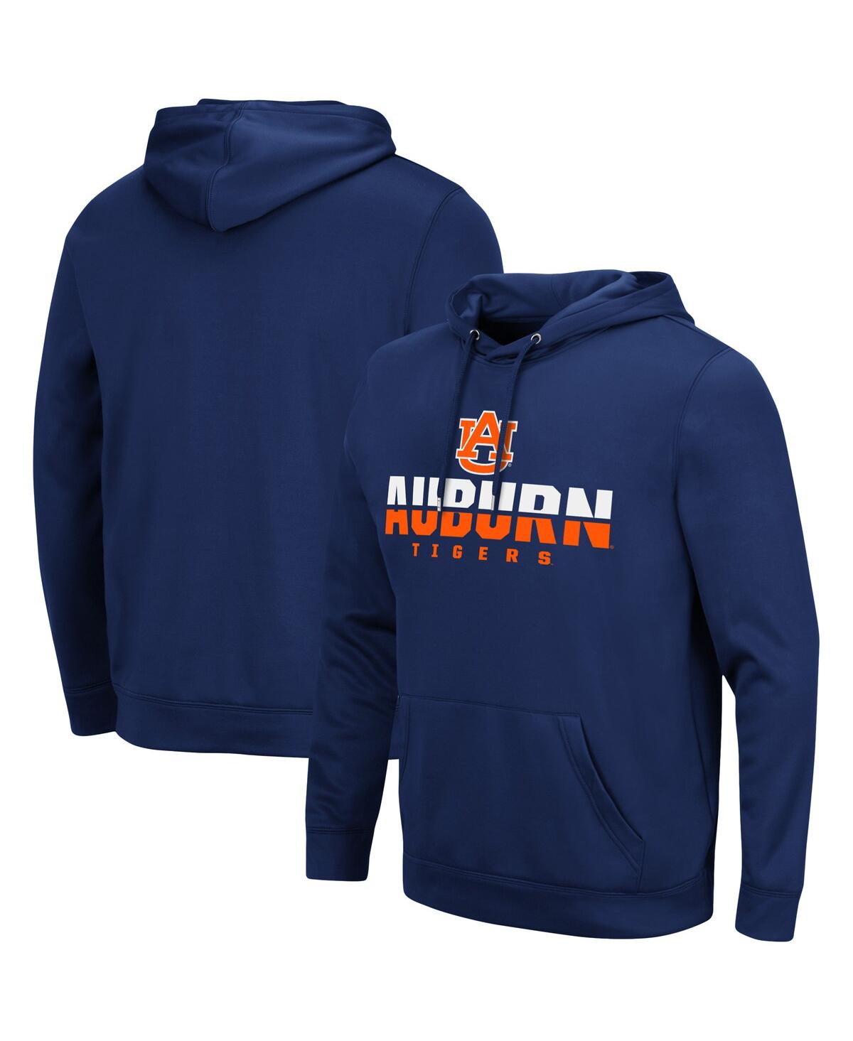 Colosseum Navy Auburn Tigers Lantern Pullover Hoodie In Navy