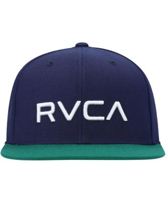 Men's Navy and Green Logo Twill II Snapback Hat