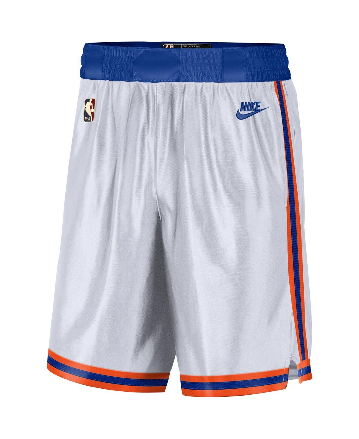 Men'sand Blue New York Knicks 2021/22 Classic Edition Swingman Performance Shorts - White