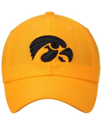 Men's Gold-Tone Iowa Hawkeyes Primary Logo Staple Adjustable Hat