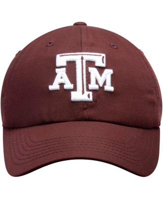 Men's Maroon Texas A M Aggies Primary Logo Staple Adjustable Hat