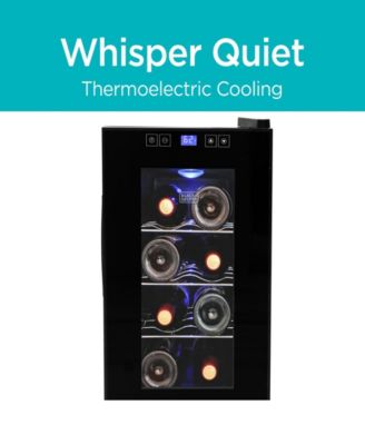 BLACK+DECKER LED Display 8-Bottle Single Zone Freestanding Wine Refrigerator