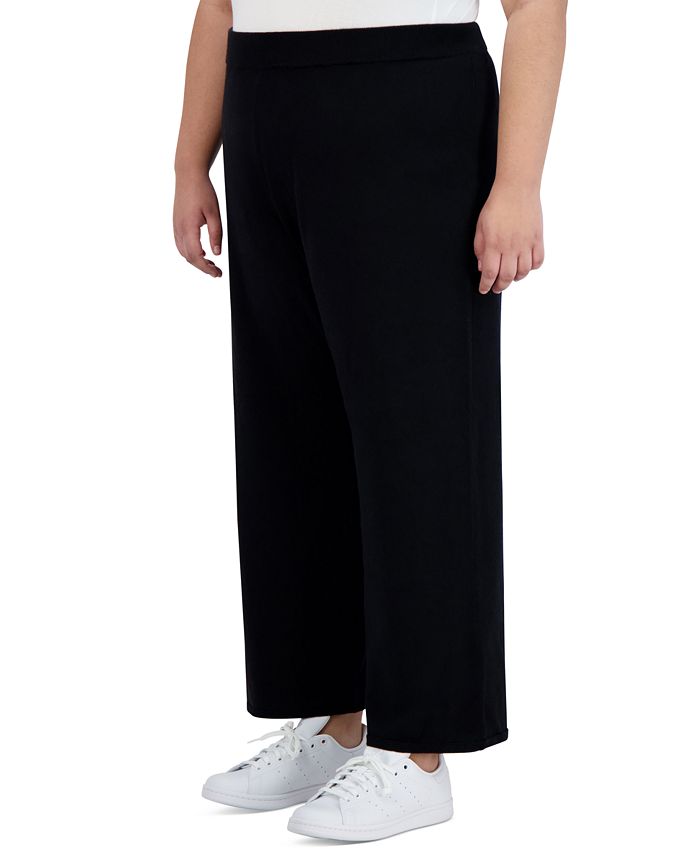 Anne Klein Plus Size Cotton Cashmere Pull-On Pants & Reviews - Pants & Capris - - Macy's