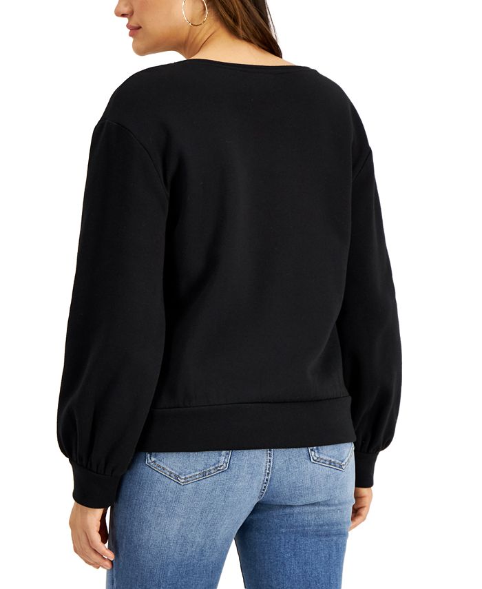 INC International Concepts Lace-Trim Sweatshirt, Created for Macy's ...