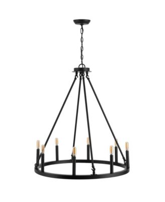 Oberto Ring 8-Light Rustic Farmhouse LED Chandelier