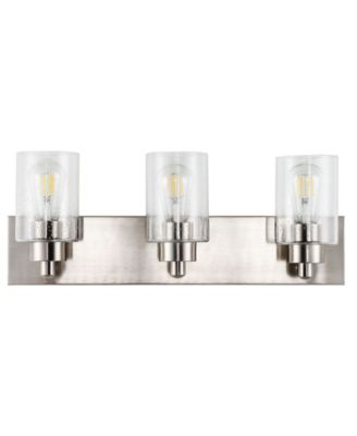 Irving 3-Light Seeded Modern Contemporary LED Vanity Light