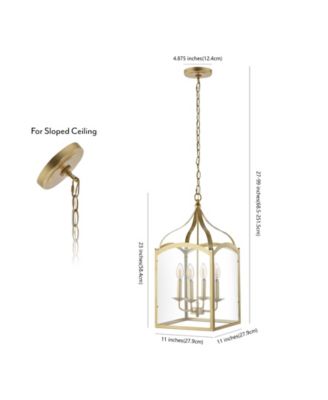 Ruth 4-light Traditional Classic Lantern LED Pendant