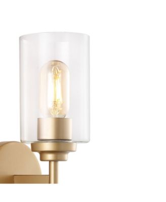 Giles 2-Light Farmhouse Industrial Iron Cylinder LED Sconce