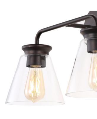 Kondo 2-Light Modern Farmhouse Iron LED Vanity