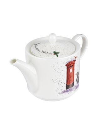 Royal Worcester Wrendale Christmas Wishes Teapot