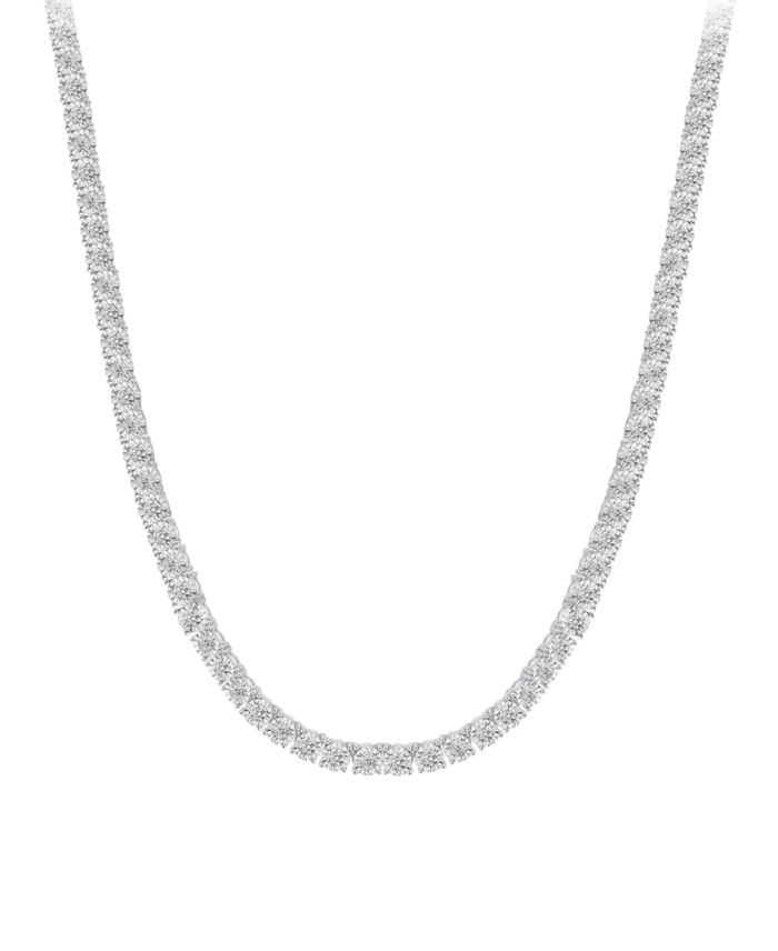 Men's Diamond 24" Tennis Necklace (8 ct. t.w.) in 14k White Gold