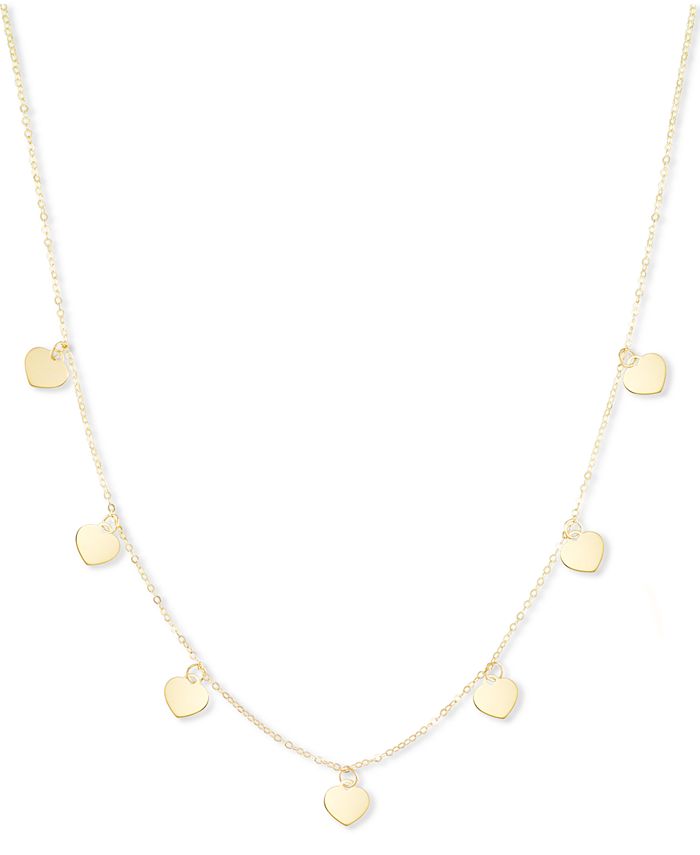 Dangle sales heart necklace
