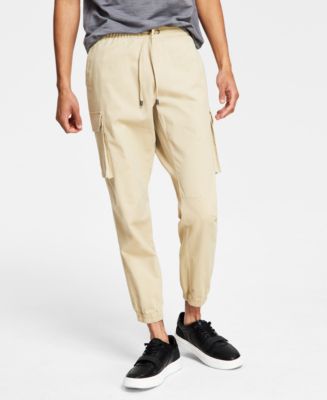 I.N.C. International Concepts Men's Regular-Fit Twill Cargo Joggers,  Created for Macy's - Macy's