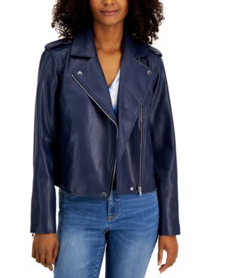 macys green leather jacket