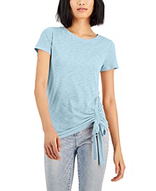 Petite Side-Ruched T-Shirt, Created for Macy's