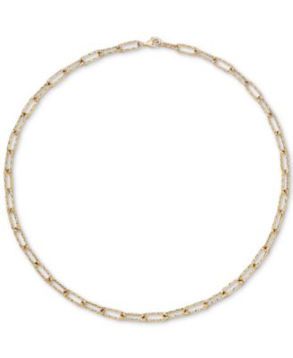 Paperclip Link 20" Chain Necklace in 10k Gold