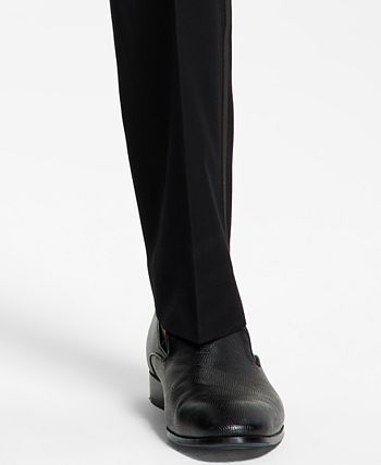 Alfani - Men's Classic-Fit Stretch Black Twill Suit Pants