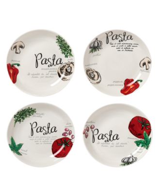 Vegetable and Herb Design Pasta by Lorren Home Trend, Set of 5
