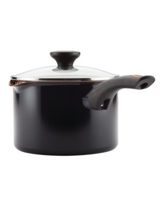 Glide Copper Ceramic Nonstick Straining 3 Qt Saucepan