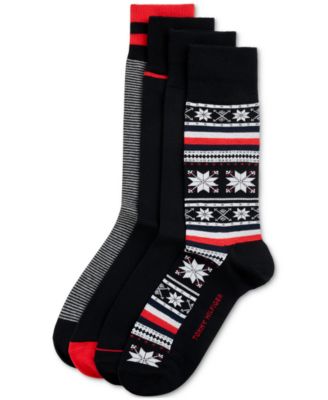 Tommy Hilfiger - Men's 4-Pk. Holiday Crew Socks