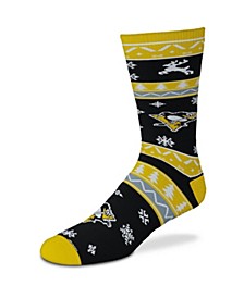 Men's and Women's Pittsburgh Penguins Holiday Pattern Crew Socks