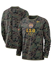 Men's Camo LSU Tigers Military-Like Appreciation Performance Long Sleeve T-shirt