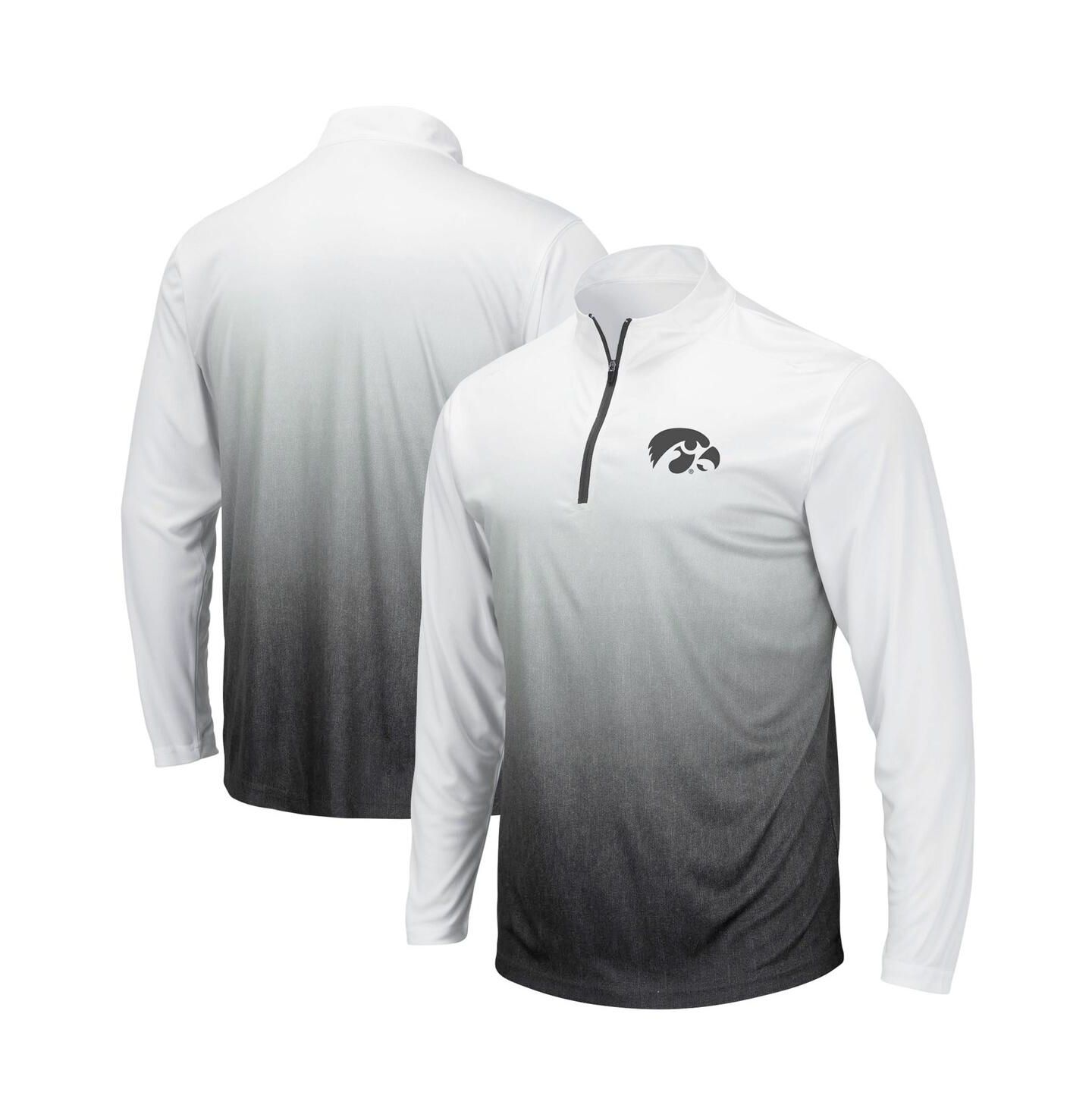 Мужская куртка Colosseum Gray Iowa Hawkeyes Magic Team Logo Quarter-Zip — фото 2