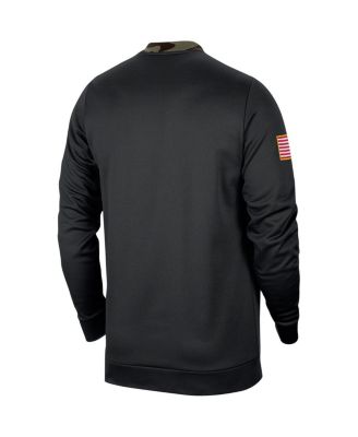 Men's Black, Camo Alabama Crimson Tide Military-Inspired Appreciation Performance Pullover Sweatshirt